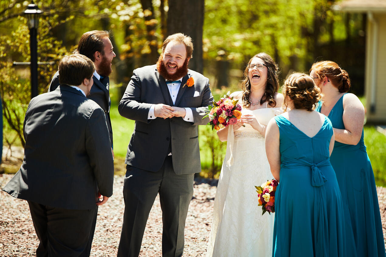 Kacie and Nate laughing