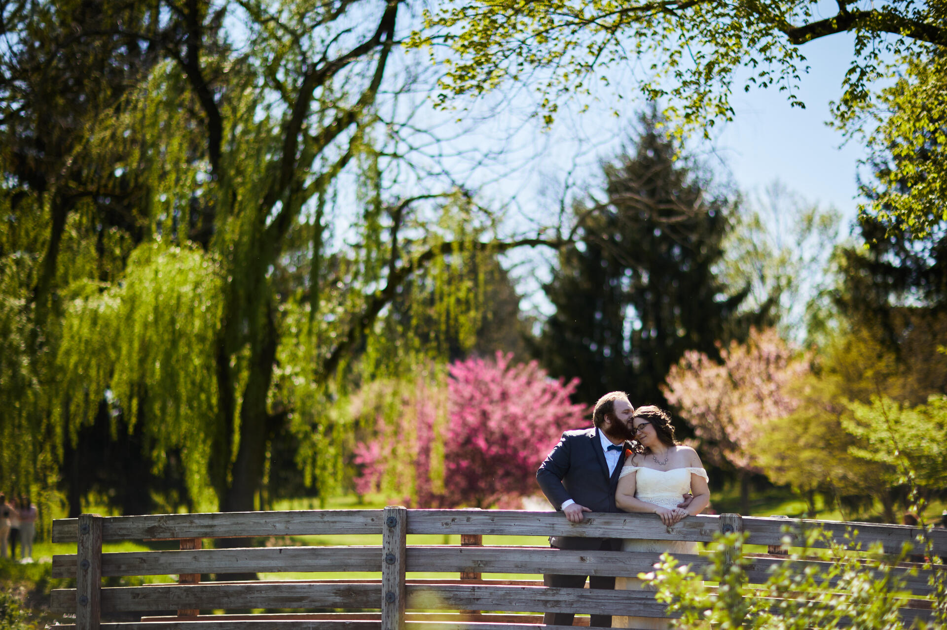 Kacie and Nate on bridge